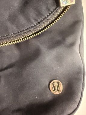 lululemon athletica Black Crossbody with Gold Hardware